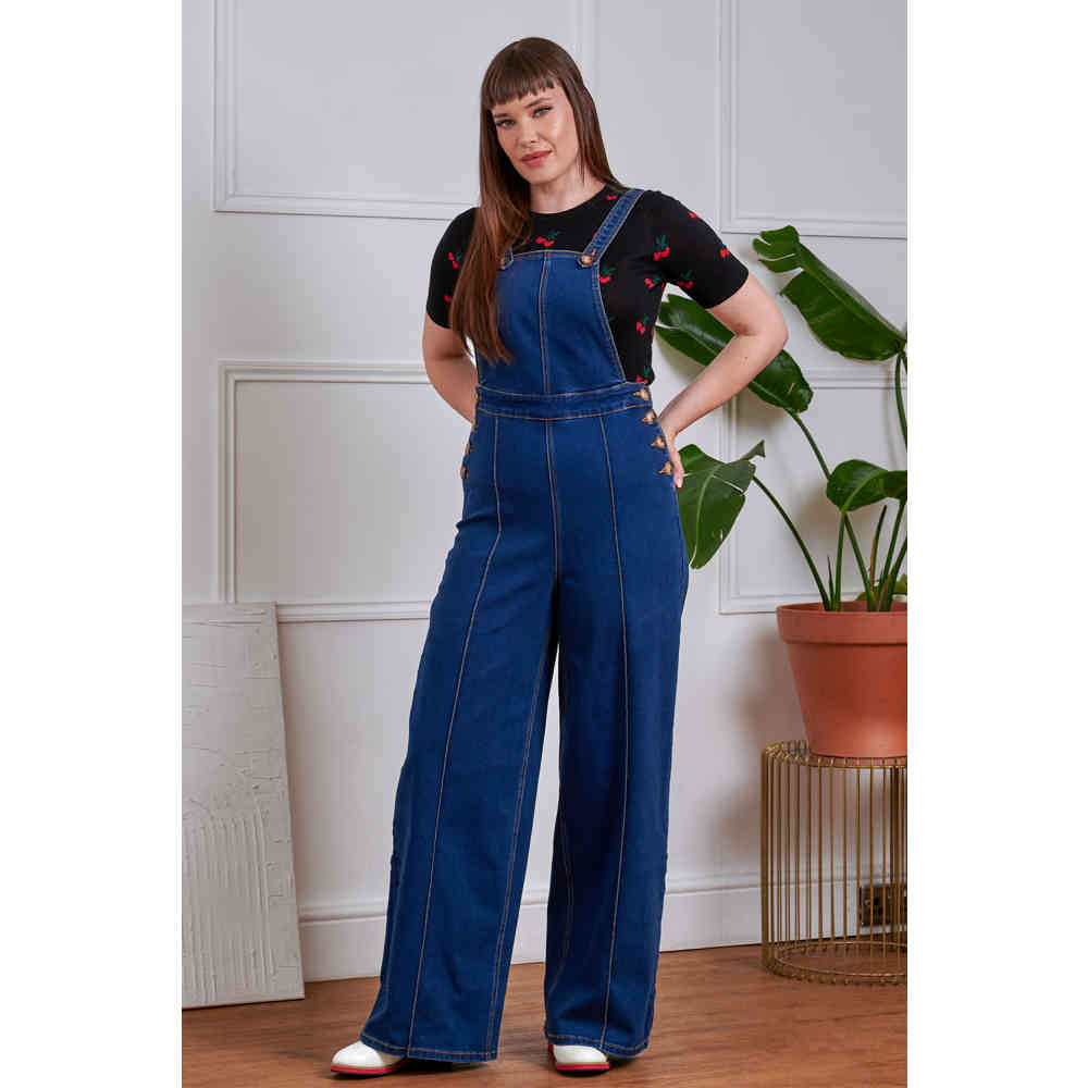 Banned - Tamara Dungarees - Blue/Blue